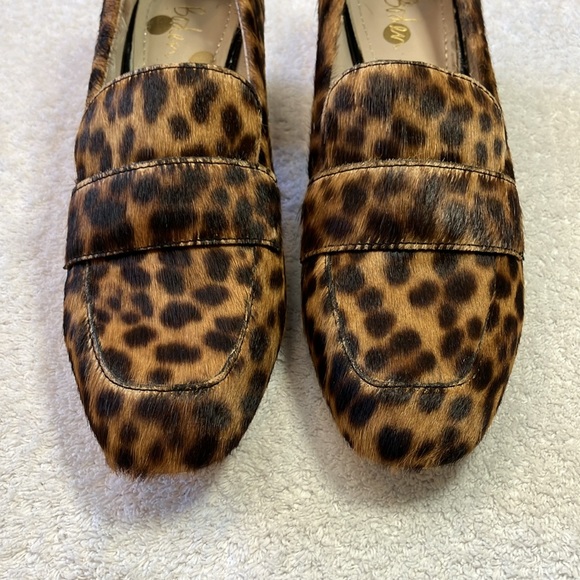 Boden calf hair animal print block heel loafers - Picture 3 of 7